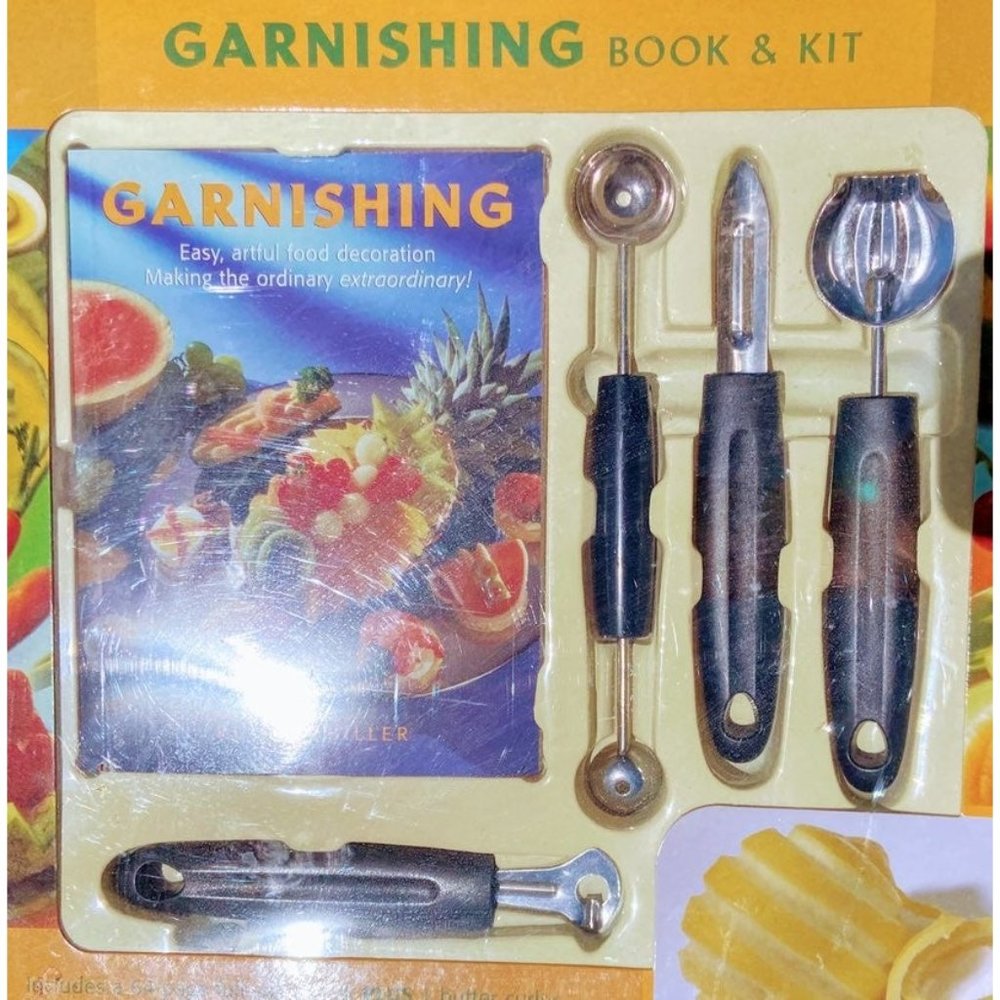 Garnishing book and tools kit
